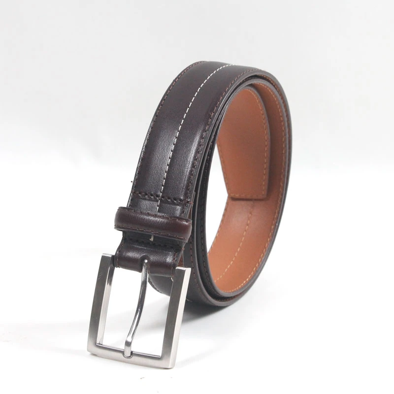 Fashion Accessories Feather Edage Genuine Leather Belt for Male