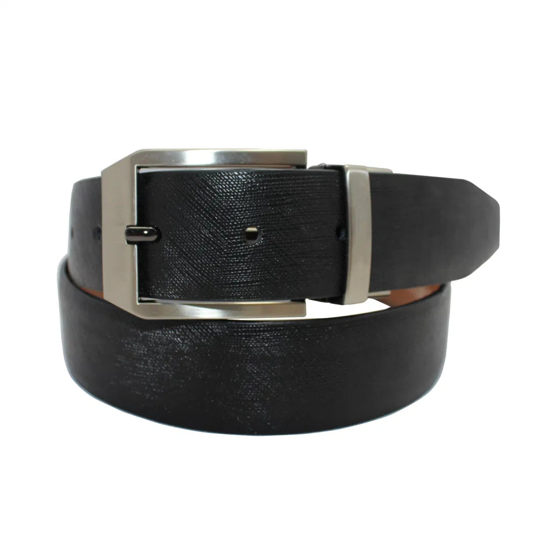Reversible Belt Leather Dress Belt Leather Belt for Men (35-23006)